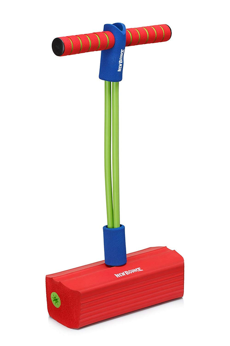 [AUSTRALIA] - New Bounce Pogo Stick for Kids - Foam Pogo Jumper for Boys and Girls Ages 3 to 5 Years -100% Safe, Bouncy Toy for Toddlers, Squeaks with Each Hop Red 