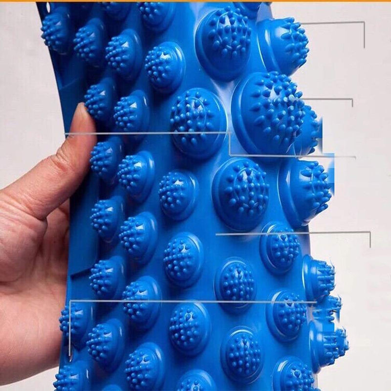 Yobeyi Foot Massage Acupressure Mat Game Foot Reflexology Walking Toe Plate Massage Pad Bathroom Mat Yoga Mat Sports Mat 2 PCS (blue) - BeesActive Australia