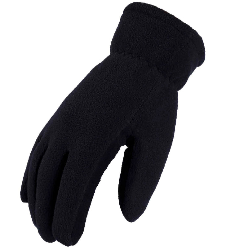 Men Women Winter Gloves Deerskin Suede Leather Palm -20°F Cold Proof Work Glove Denim-black Small - BeesActive Australia