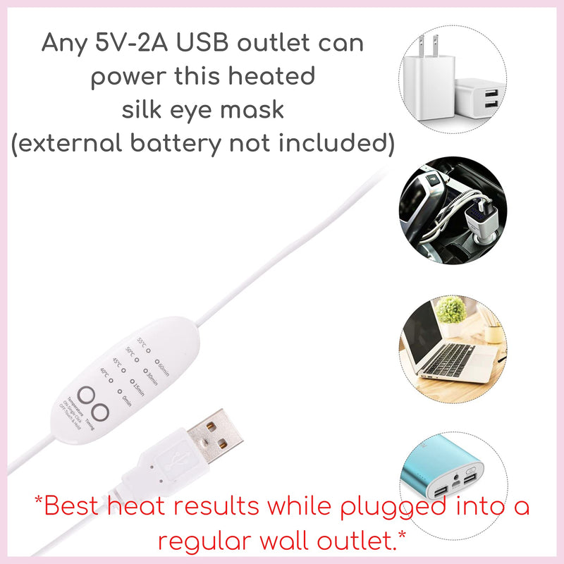 Heated Eye Mask for Dry Eyes - Stye Treatment Dry Eye Mask Warm Compress for Eyes, Relieves Blepharitis, Pink Eye, Eye Compress for Dry Eyes - Dry Eye Therapy Mask - Drop of DiviniTi Black - BeesActive Australia