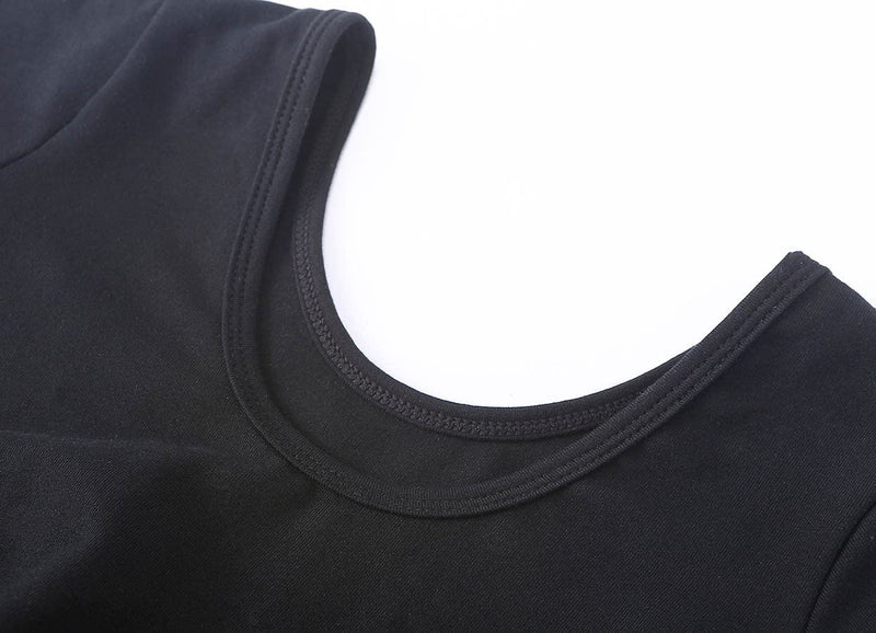 Danswan Girls Long Sleeve Leotards for Dance Ballet Gymnastic Bodysuit Outfit Toddler Kids Leotard Long Sleeve - Black 2-3T - BeesActive Australia