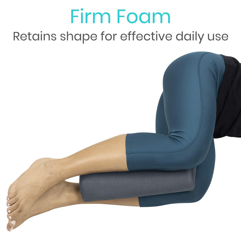 Vive Half Moon Bolster Cushion (4 Inch Thick) - Support Pad for Side, Stomach Sleeper - Lumbar Half Roll for Knee, Leg, Lower Back and Spine Alignment - Ergonomic Sleeping Padding for Chair or Bed 4" Thick - BeesActive Australia