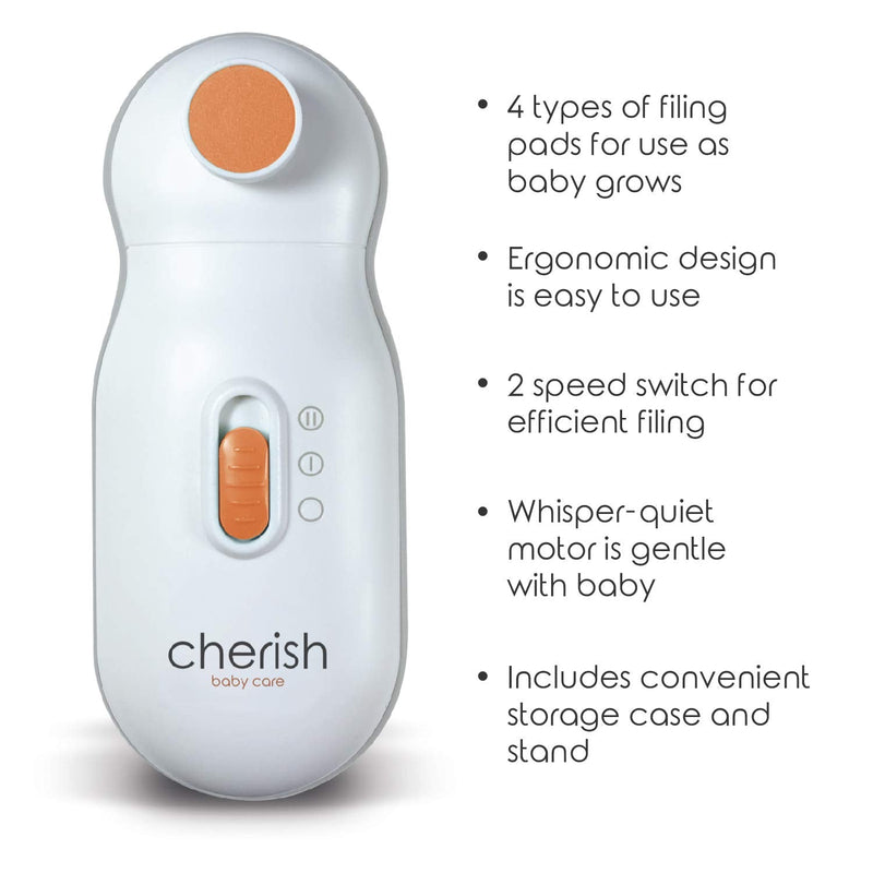 Replacement Filing Pads for Cherish Baby Care Electric Baby Nail Trimmer - Includes 4 Colour Filing Discs for Newborn to Toddler - BeesActive Australia