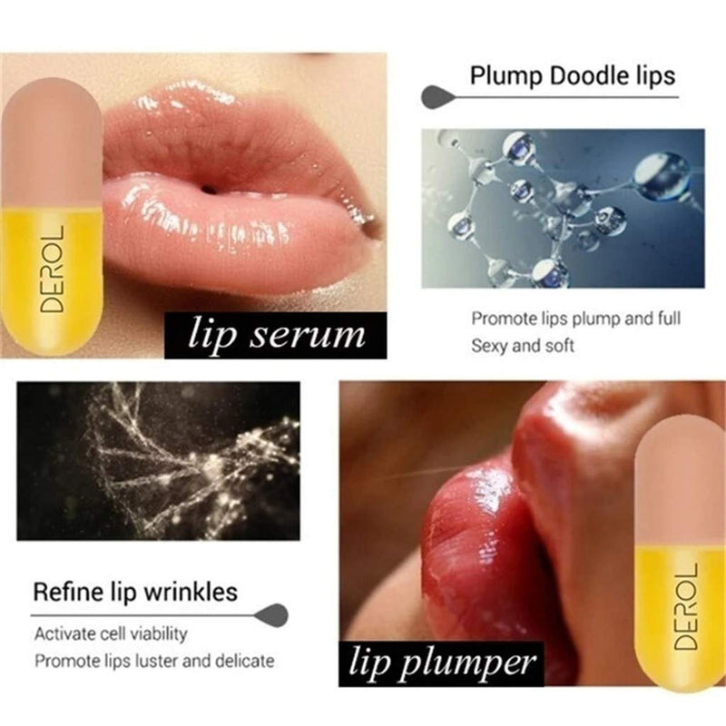 Natural Lip Plumper, Plant Extracts Plumping Lip Serum,Lip Enhancer, Lip Plumping Balm, Moisturizing Clear Lip Gloss for Fuller Lips & Hydrated Beauty Lips 5.5ml - BeesActive Australia