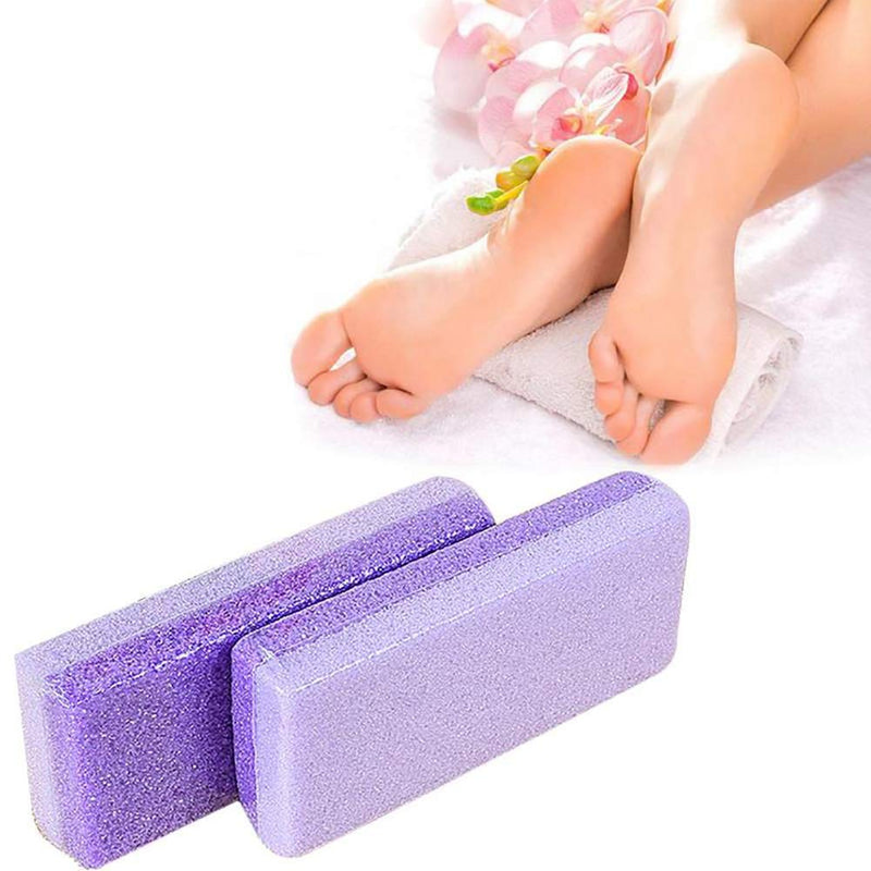 4 Pcs Foot Exfoliator Pedicure Tool Foot Callus Remover Scrubber (Purple) - BeesActive Australia