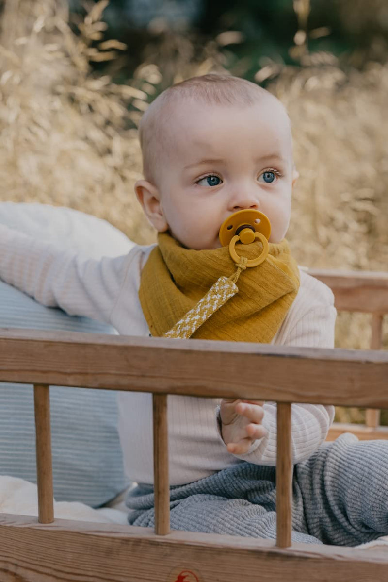 BIBS Pacifiers | Natural Rubber Baby Pacifier | Set of 2 BPA-Free Soothers | Made in Denmark | Hunter Green/Dark Oak | Size 0-6 Months - BeesActive Australia