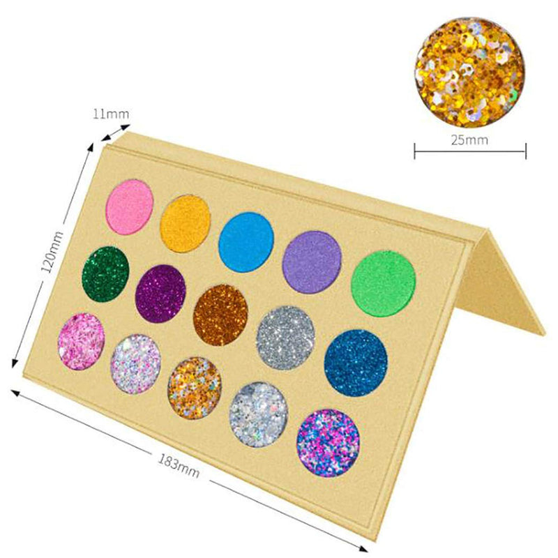 Kisshine Eyeshadow Palettes 15 Colors Eye Shadow Makeup Palette Matte and Pearlescent Mixed Eye Shadows Palette Waterproof Eye Makeup for Women and Girls - BeesActive Australia