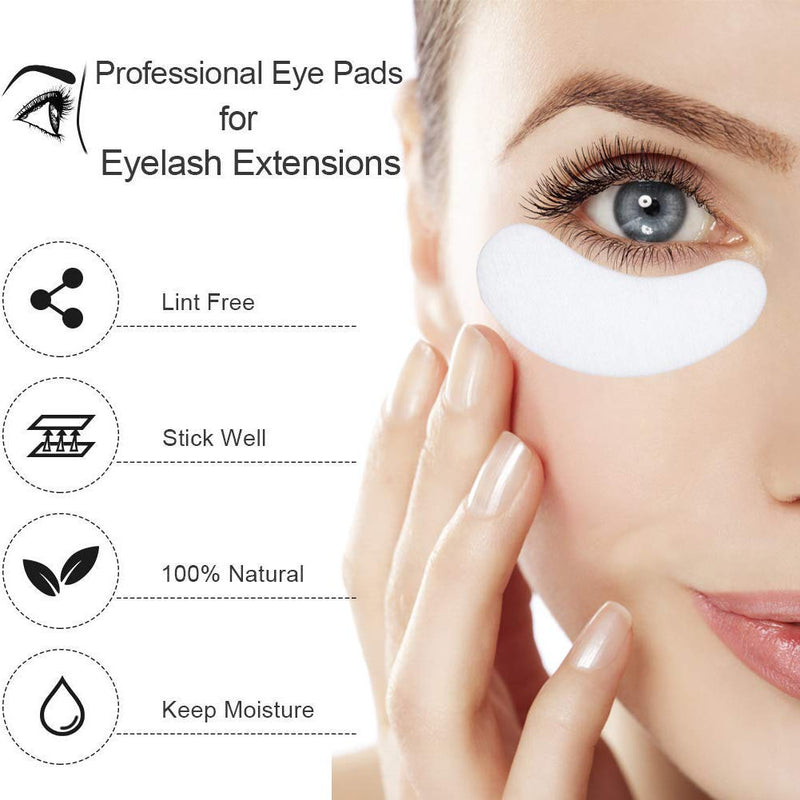 110 Pairs Eyelash Extension Gel Patches, Professional Lint Free Under Eye Pads Hydrogel Eye Mask for Beauty Salon False Lash Extensions Grafting - BeesActive Australia