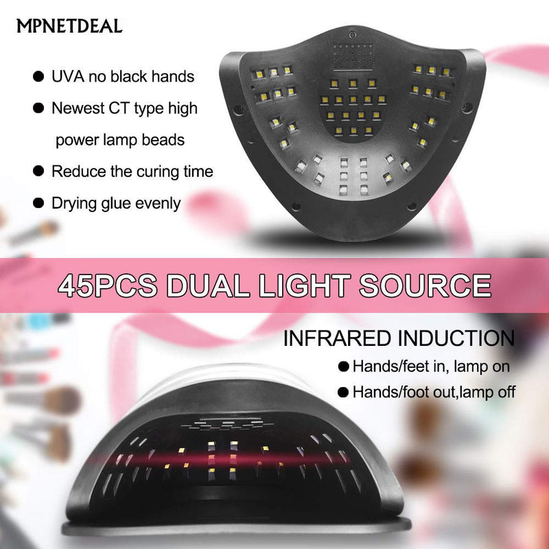 MPNETDEAL 120w Nail Curing Lamp with Auto Smart Sensor Drying Light for Gel Nails Fast Dryer - BeesActive Australia