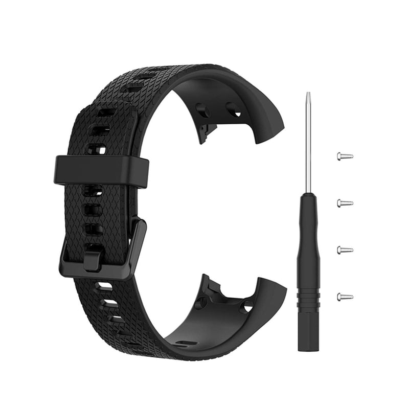 HUABAO Watch Strap Compatible with Garmin vivosmart HR,Adjustable Silicone Sports Strap Replacement Band for Garmin vivosmart HR Smart Watch Black+Darkblue - BeesActive Australia