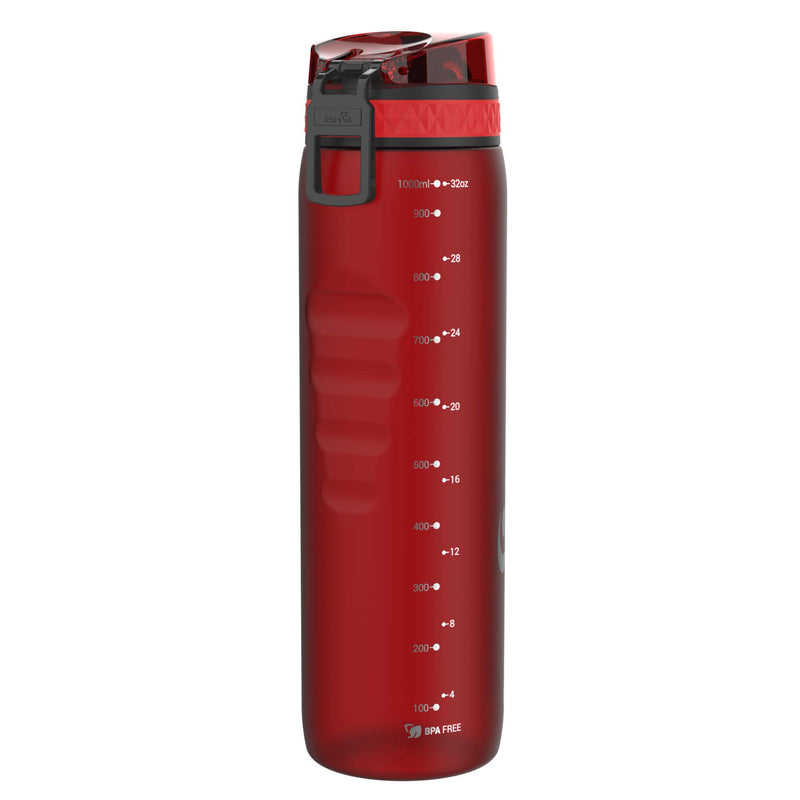 Ion8 Quench Leak Proof BPA Free Outdoors & Gym Water Bottle, 1000ml (32 oz), Frosted Chilli Red - BeesActive Australia