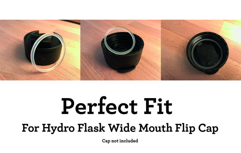 3-Pack of Hydro Flask-Compatible Wide Mouth Lid Gaskets / Seals / Rubber Stoppers - BPA / Phthalate / Latex - Free - BeesActive Australia