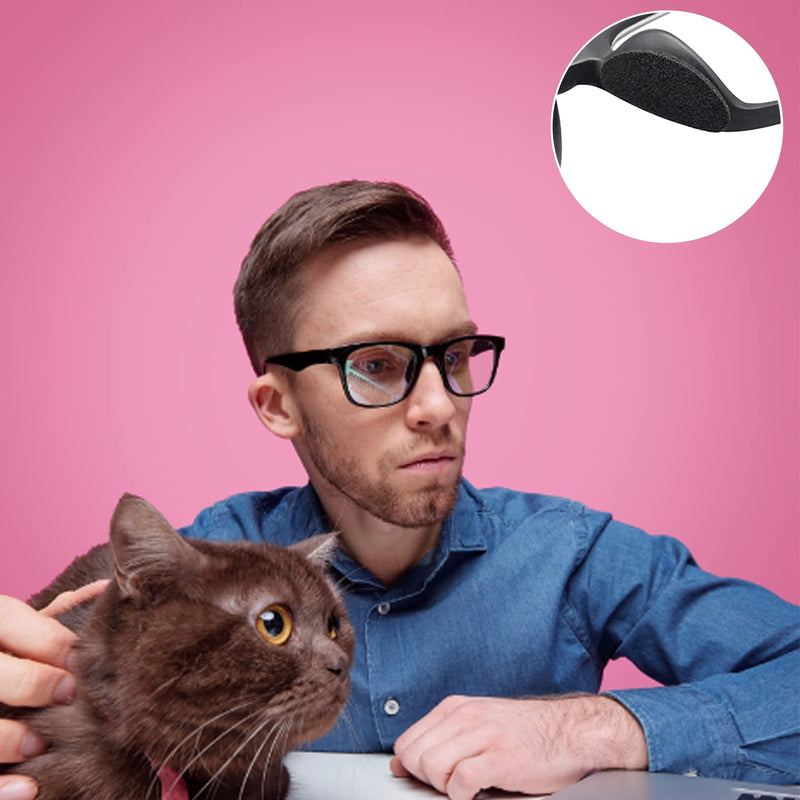 8Pairs of Eyeglass Nose Pads,Soft Foam Self-Adhesive Nose Pads,Anti-Slip Sponge Glasses Nose Pads,Soft Foam D Shape Anti Slip Nose Pads,Anti Slip Nose Pads for Eyeglasses,Sunglasses(Black) - BeesActive Australia