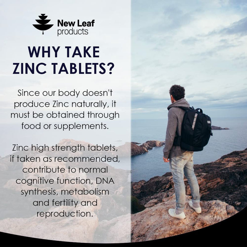 Zinc 50mg High Strength - 365 Zinc Tablets (6 Month Supply) High Strength Zinc Supplements Contributes Towards Immune Function and Maintenance of Healthy Bones, Vision, Hair, Nails and Skin - UK Made 365 Count (Pack of 1) - BeesActive Australia
