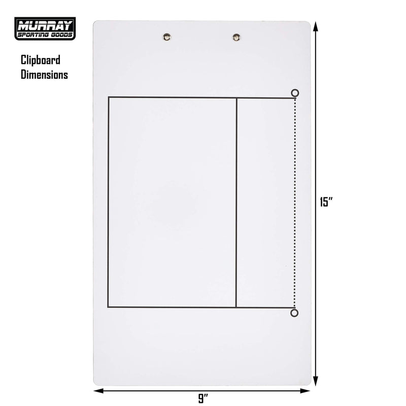 Murray Sporting Goods Dry Erase Double-Sided Volleyball Coaches Clipboard - BeesActive Australia
