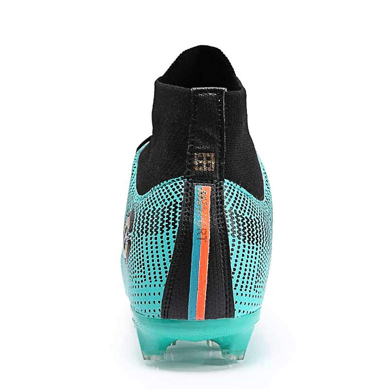 LIAOCX Men's Sports Outdoor Competition/Training Soccer Shoes Boys Football Student Spikes Sneakers 10.5 Green - BeesActive Australia