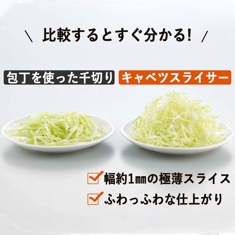 Shimomura Kihan 35950 Slicer, Julienne Vegetables, Cabbage, Made in Japan, Wide, Whole Slice, 0.04 inch (1 mm) Wide, Tonkatsuya-san Tsubamesanjo Cabbage Slicer - BeesActive Australia