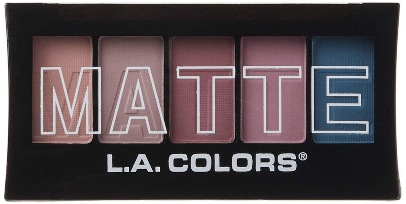 L.A. COLORS 5 Color Matte Eyeshadow, Plum Pashmina, 0.08 Ounce - BeesActive Australia