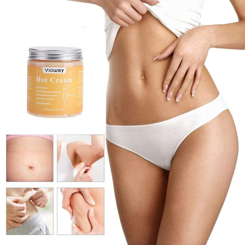 Hot Cream, Anti-Cellulite Cream, Fat Burning Cream, Slimming Cream for Tummy, Abdomen, Belly, Legs, Arms, Buttocks and Waist Weight Loss, 8.8oz - BeesActive Australia