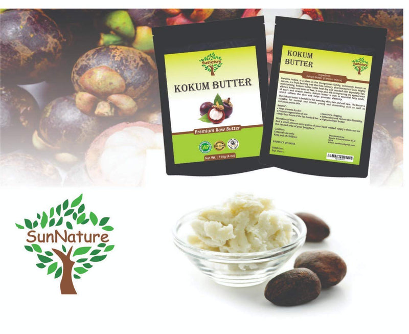 Kokum Butter - Light, Firm Butter, Use to Make Soap, Lotion Bars, Lip Balm, Body Butter - Scent-Free - by SunNature (4 Oz) - BeesActive Australia