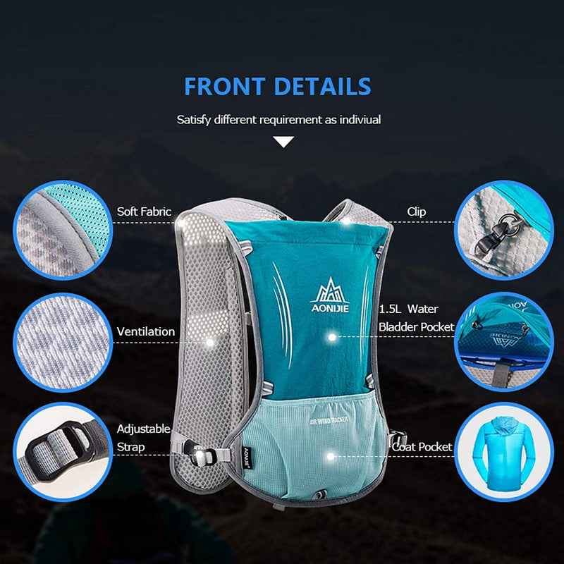 AONIJIE Hydration Vest Pack Backpack 5L Marathoner Running Race Hydration - BeesActive Australia