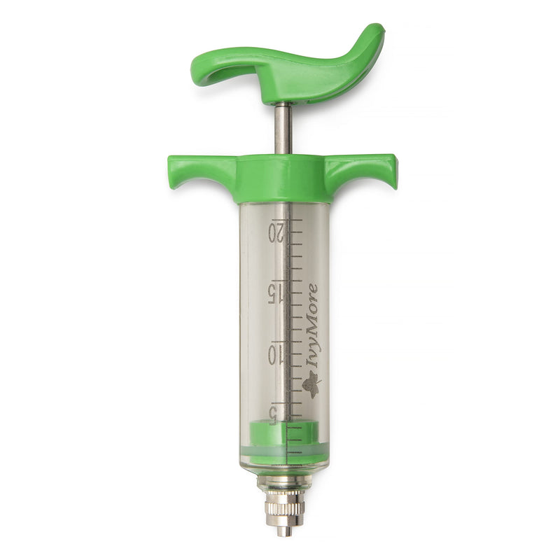IvyMore 20mL Syringe Drencher with Extra Drenching Tip and Gaskets - Reusable Syringe for Liquid Medication - Medicine Dropper for Goat, Horse, Sheep, Dog, Pig, Cattle, Pet Dog or Cat - BeesActive Australia