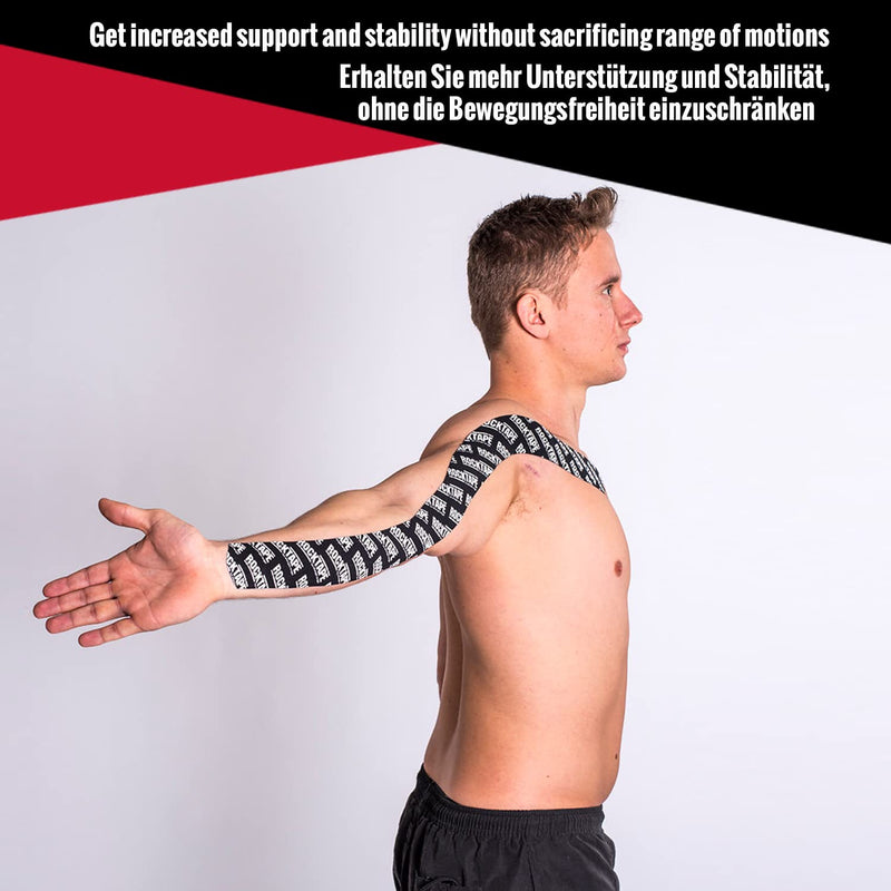 RockTape Unisex Rocktape 2 RockTape H2O Black Logo Tape Small, H2o Black Logo, Uncut Roll - 5cm Wide UK Single - BeesActive Australia