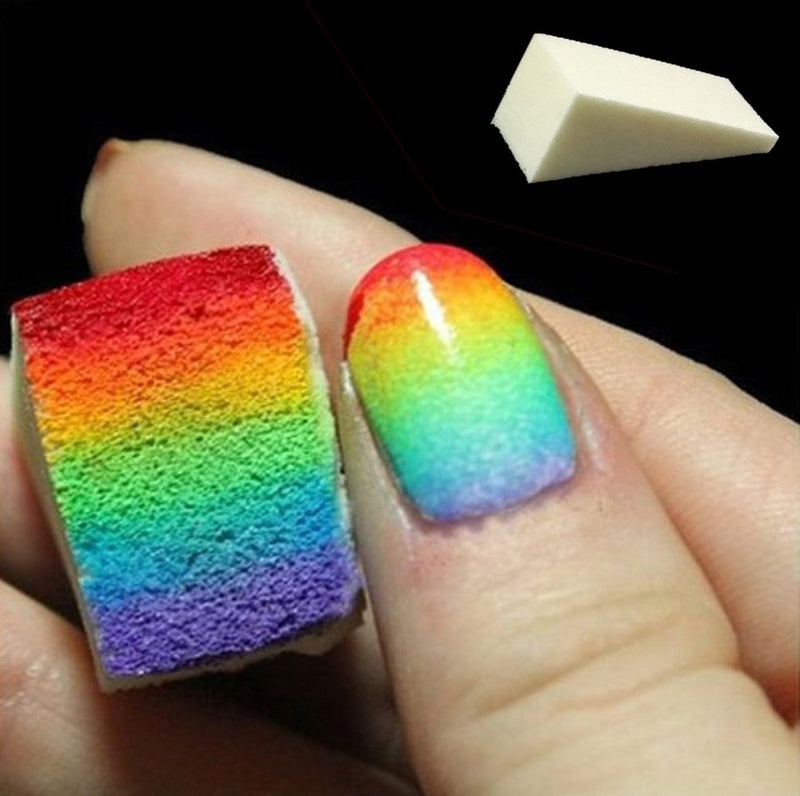 yueton Pack of 24 Nail Art Soft Sponge Polish Transfer DIY Manicure Tool - BeesActive Australia