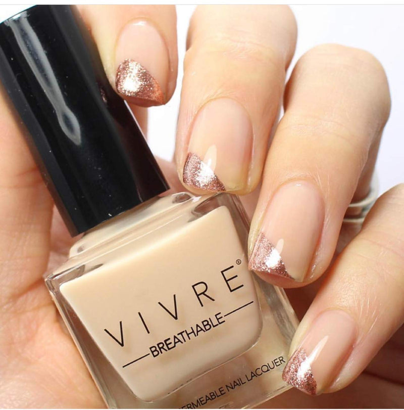 VIVRE Cosmetics Certified Breathable - Water Permeable - Oxygen Permeable - Halal Nail Polish: Bare and Bougie - BeesActive Australia