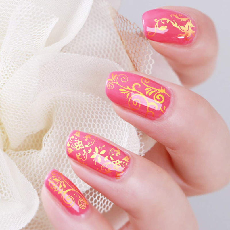 JYHF Grace Flower Nail Decor 3D Back Glue Nail Stickers DIY Nail Art Supplies Nail Art Kit Women Girls Decoration nail Manicure Design(4 Pcs) - BeesActive Australia