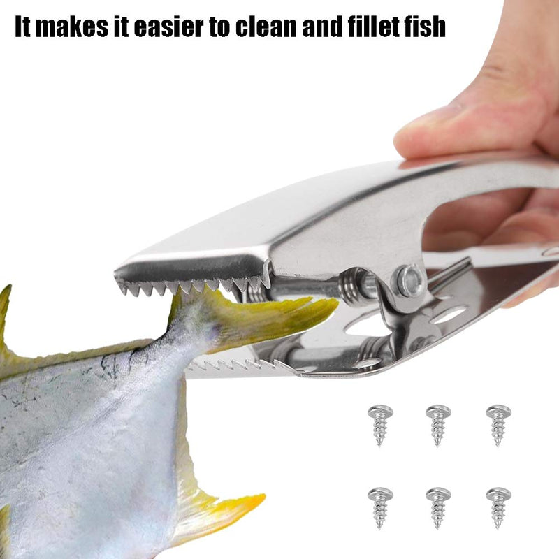 Stainless Steel Fish Fillet Clamp, Fish Cutting Clip Fish Tail Clip Deep-Jaw Fish Clamp With 4 Screws, Easy To Install On Cleaning Table,Fish Clamp For Cutting Board For Easy Cleaning And Filleting - BeesActive Australia