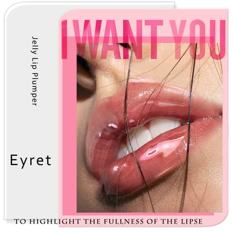 Eyret Glitter High-gloss Liquid Lipsticks Moisturize Jelly Luster Lip Primer Highlight Clear Lip Plumper Beauty Makeup for Women and Girls (Cherry08#) Cherry08# - BeesActive Australia