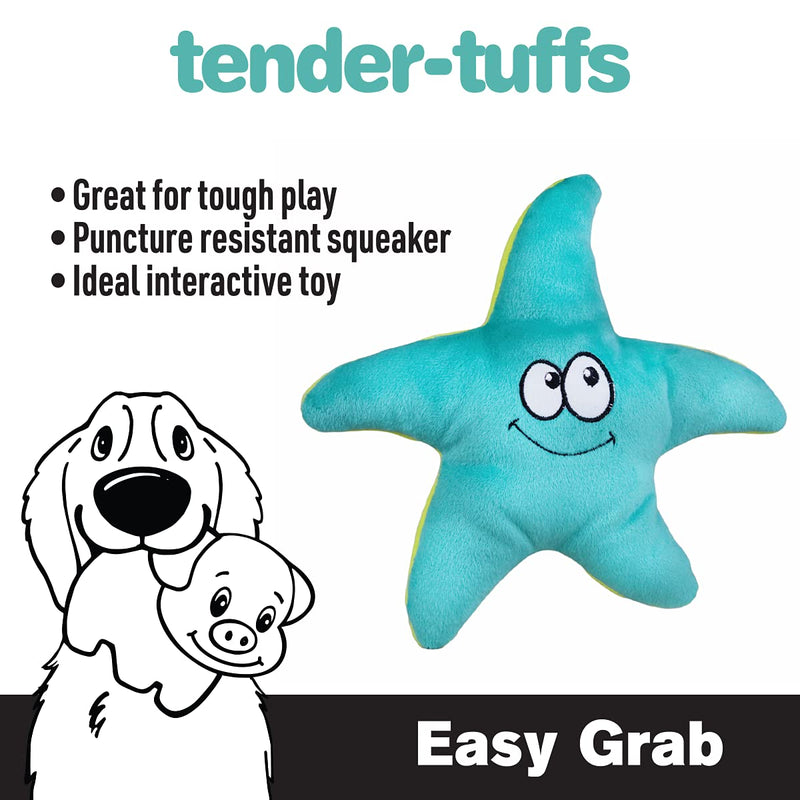 Snuggle Puppy Tender-Tuffs Easy Grab - Small Squeaky Soft Plush Starfish Dog Toy - Great for Puppies and Adult Dogs - BeesActive Australia
