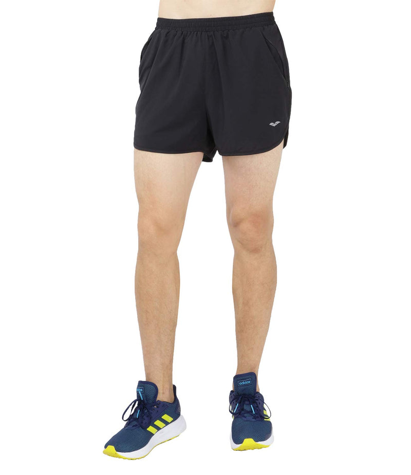 [AUSTRALIA] - MIER Men's 5 Inches Running Athletic Shorts Quick Dry Workout Training Tennis Shorts with 4 Pockets, No Liner, Lightweight Black- 3 Inch Large 