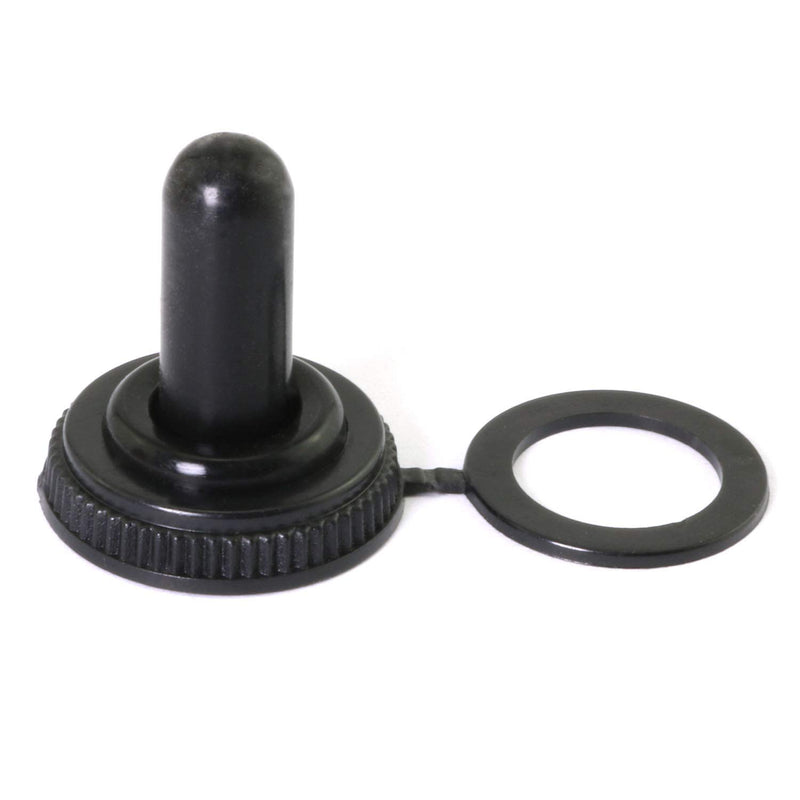 [AUSTRALIA] - RuiLing 12mm Black Toggle Switch Rubber Cover Waterproof Dustproof Caps Home Tools Accessories 10 