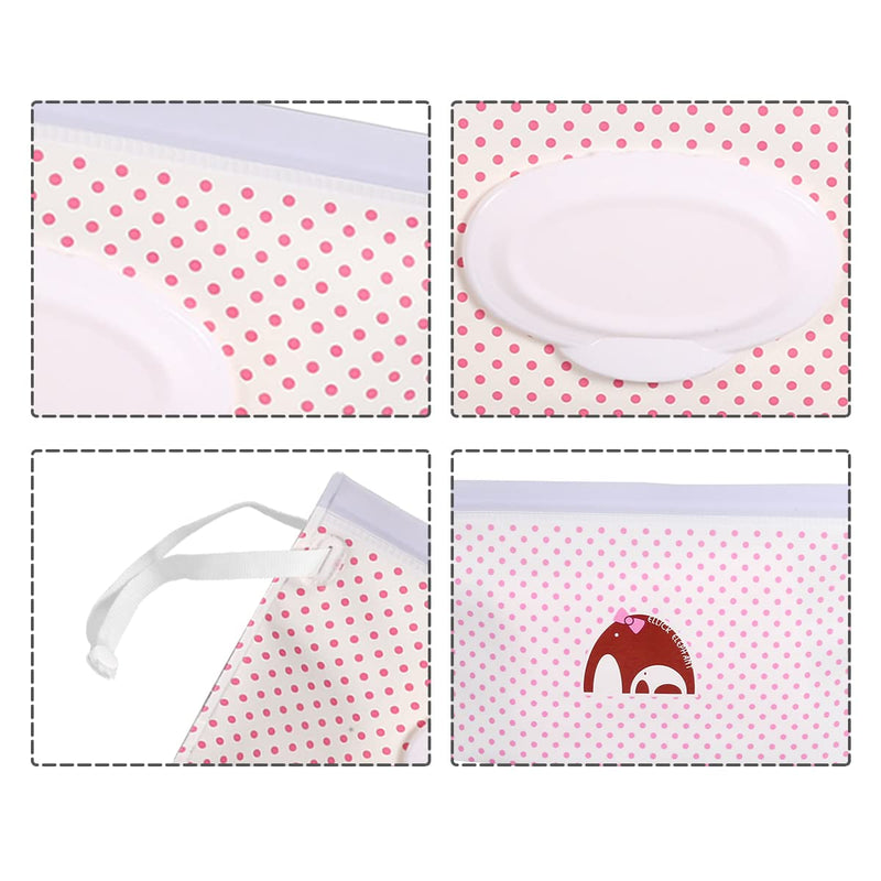 2 Pcs Baby Wet Wipes Bag, Portable Flip-Top Wet Wipes Package Pouches for Traveling (Color A) Color A - BeesActive Australia