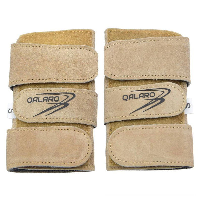 QALARO Paws | Adjustable Suede Wrist Support for Gymnastics | Wrist Injury Prevention | Wrist Brace Medium Sand - BeesActive Australia