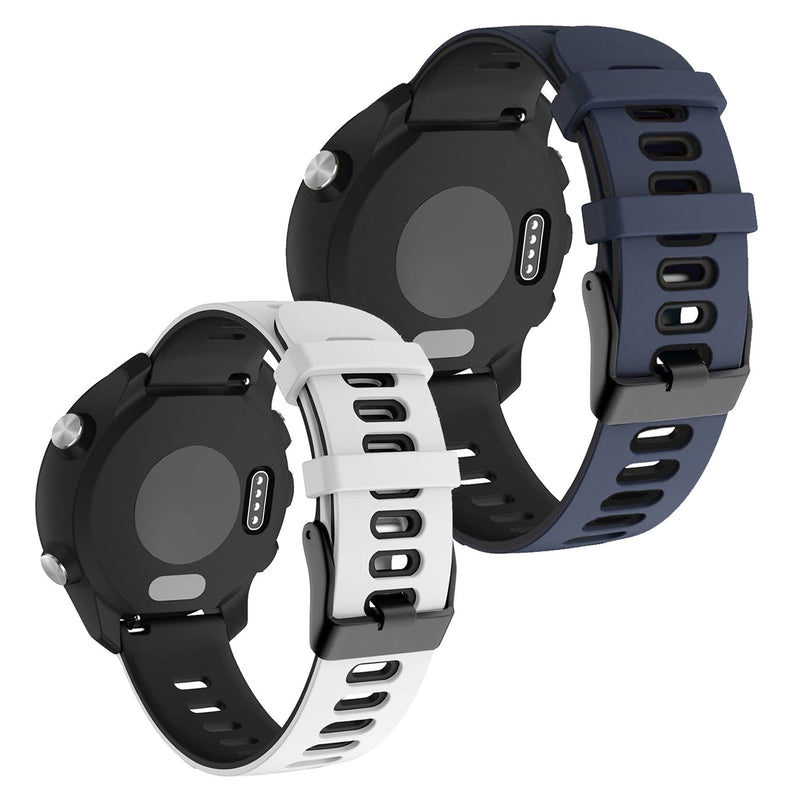 KANEE 2 Pack Soft Silicone Wristbands Compatible for Garmin Fenix 5S/Fenix 5S Plus/Fenix 6S/Fenix 6S Pro/Forerunner 245/Music/Forerunner 645/Music/D2 Delta S/Vivoactive 3/Vivoactive 3 Music/Vivomove 3 - BeesActive Australia