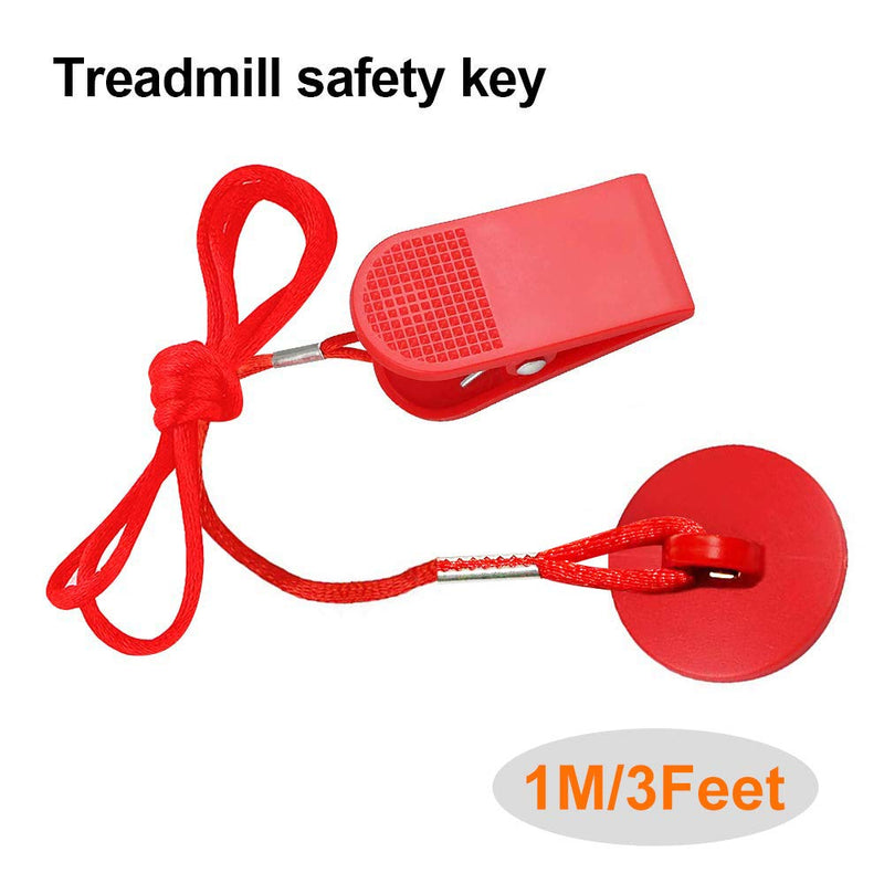 Treadmill Universal Magnet Safety Key for All NordicTrack, Proform, Image, Weslo, Reebok, Epic, Golds Gym, Freemotion, and Healthrider Treadmills Red - BeesActive Australia
