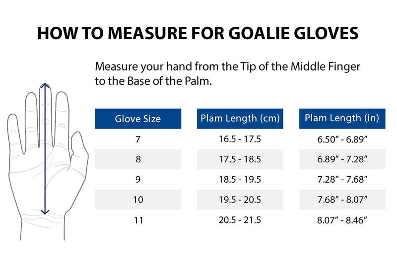 Goalkeeper, Soccer Goalie Gloves with 3mm Latex Palm for Better Grip and Fingersaves for Ultimate Protection of Fingers Blue 8 - BeesActive Australia