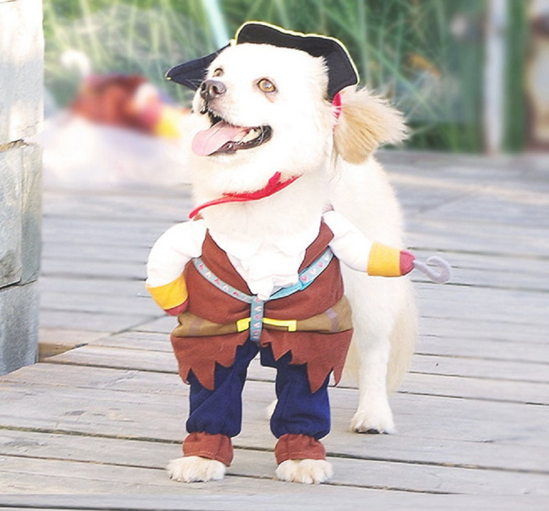 NACOCO Pet Dog Costume Pirates of The Caribbean Style cat Costumes Small (Pack of 1) - BeesActive Australia