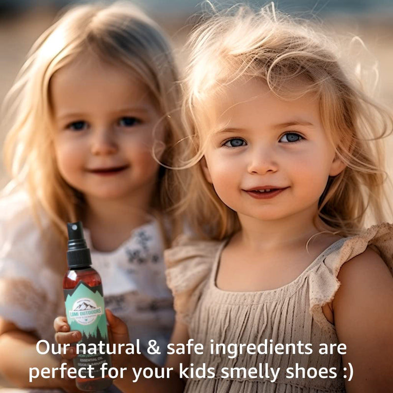 Lumi Outdoors Natural Shoe Deodorizer Spray & Foot Odor Eliminator- Extra Strength- Eucalyptus Lemongrass - BeesActive Australia