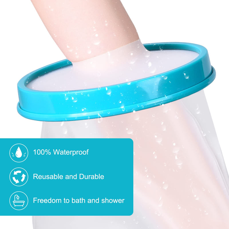 Fasola Child Cast Cover Arm Waterproof for Shower, Plaster Hand Sleeve Dressing Protector for Broken Wrist, Elbow, Fingers Wound, Burns, Reusable Cast Bag Full Arm Keep Wounds & Bandage Dry, 21 inch 8-10 Yrs(55cm) - BeesActive Australia
