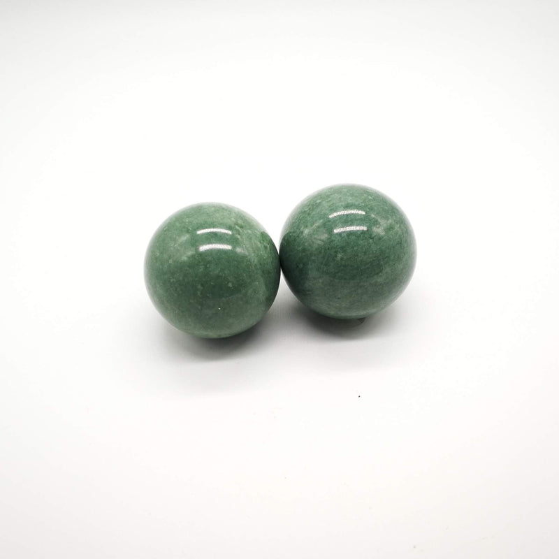 BCQLI 2"Greenish Stone Baoding Balls,Hand Exercise Tool - BeesActive Australia