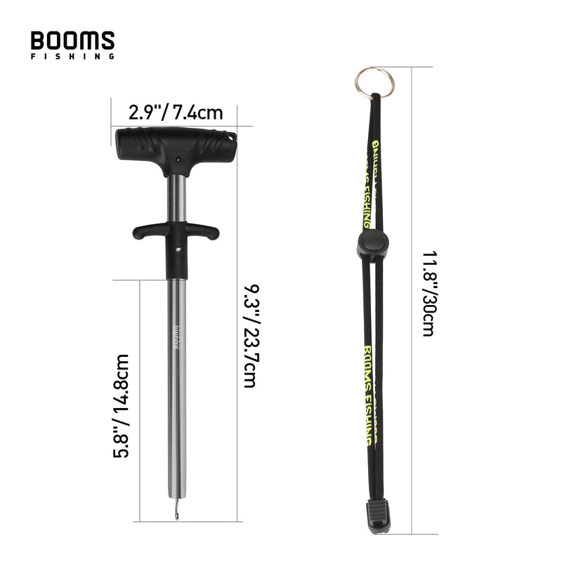 Booms Fishing R2 Hook Remover Squeeze-Out Fish Hook Tools 3 Colors Available 10inches Black - BeesActive Australia