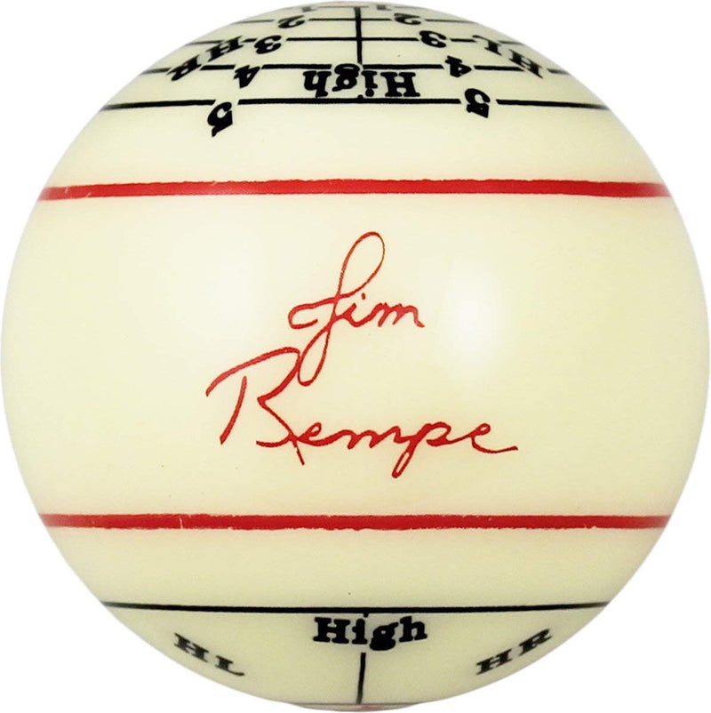 [AUSTRALIA] - Aramith Jim Rempe Training Cue Ball 2-1/4" Regulation Size Billiard Pool Ball with Instruction Manual Learn to Play Better 