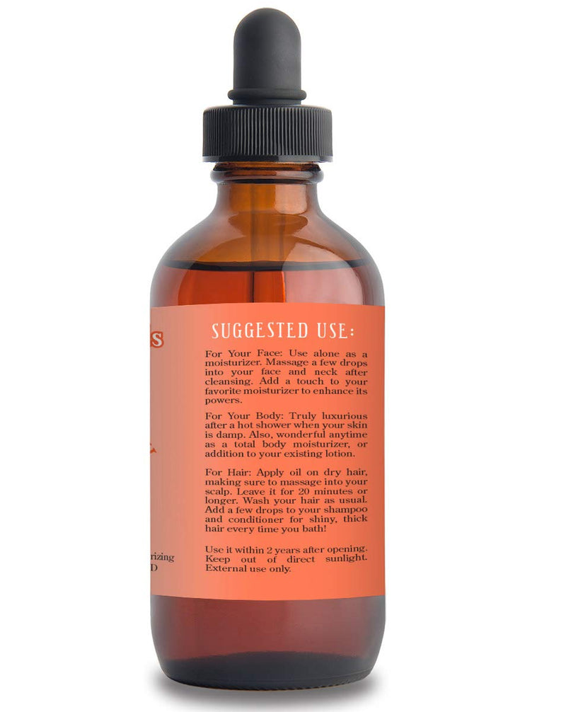 SALE! 4oz Rosehip Seed Oil, 100% Pure and Natural, Cold-Pressed, Unrefined, Organic Moisturizer for Skin and Hair - Includes Pump & Dropper - BeesActive Australia