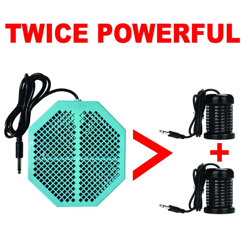 Cell Spa CS-900 Twice Powerful 6.5" x 5.5" Ion Detox Foot Bath Arrays Flat Dual Coil Stainless Steel Aqua Ionic Cleanse Array Compatible With Most 1/4" Plug Type Detox Machines (NO SALT PACKAGE) NO SALT PACKAGE - BeesActive Australia