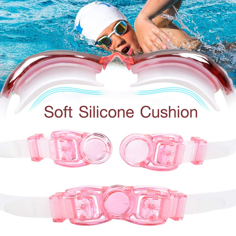 HUBO SPORTS Swim Goggles Swimming Goggles for Women Men Kids No Leaking Anti Fog G5p-rose - BeesActive Australia