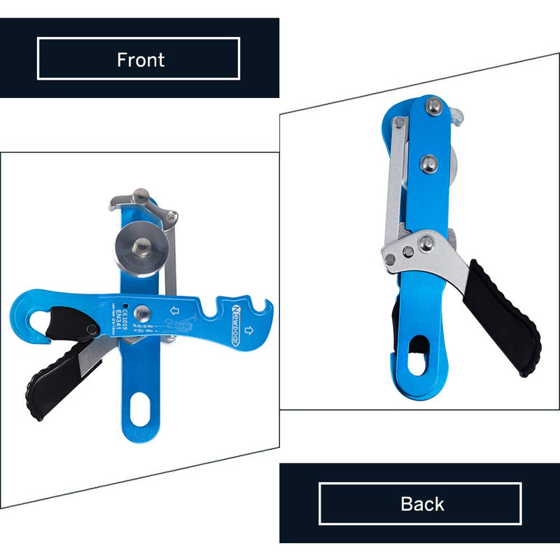 NewDoar Climbing Stop Descender Rappelling Belay for Ropes 9-12mm The Novices for Rescue & Arborist CE Certification Blue - BeesActive Australia